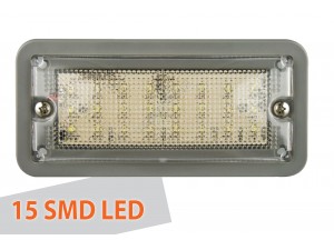 Prostokątna lampa wewnętrzna LED 148GW12 12V | CARPOL