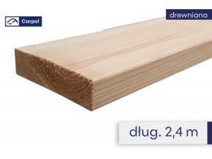 Deska drewniana do plandeki 2,4 m | Carpol