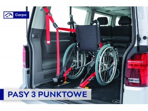 Pasy 3 punktowe zabezpieczające wózek inwalidzki | CARPOL